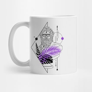 Funny Hipster Zeus Greek God // Funny Greek Mythology Mug